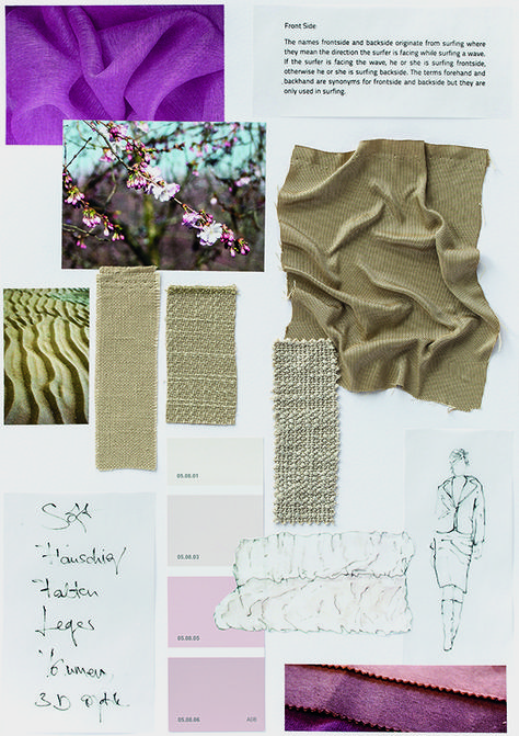 Eclectic Trends | From the mood board to the finished product - Eclectic Trends Croquis, Textile Board Fashion, Ss24 Mood Board, Fashion Mood Boards Layout, Fabric Board Fashion, Mood Board Inspiration Fashion, Fabric Board Fashion Portfolio, Material Board Fashion, Textiles Mood Board