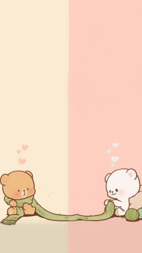 Milk Mocha Bear, Milk And Mocha, Mocha Bear, Planet Drawing, Iphone Dynamic Wallpaper, Best Friend Wallpaper, Floral Wallpaper Iphone, Milk & Mocha, Cute Bunny Cartoon