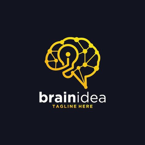 Brain Logo Ideas, Facts Logo Design, Technology Logo Design Ideas, Lamp Logo Design, Facts Logo, Logo Brain, Brain Logo Design, Technology Logo Design, Language Logo