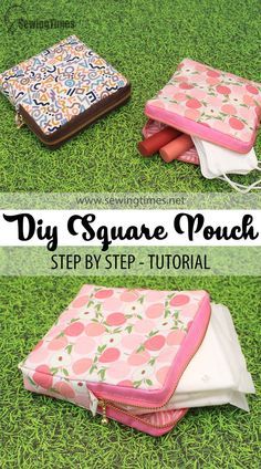 Period Bag Sewing Pattern, Pad Holder Period, Sanitary Bag Diy, Pad Bag Diy, Sewing A Pouch Zipper Bags, Makeup Bags To Sew, Pad Bag Pattern, How To Make Zipper Pouches, Purse Diy Easy