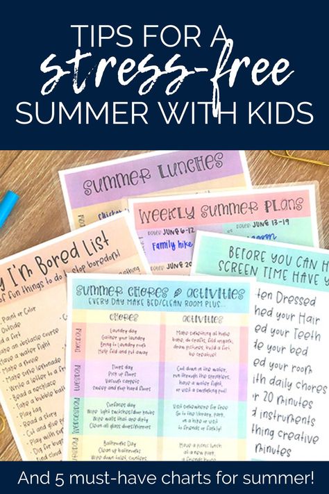 Start summer off right with a great chore chart, screen time checklist to keep kids doing chores and having fun! Summer Lunch Menu, Summer Chore Chart, Summer Organization, Chore Chart Pictures, Homemaking Hacks, Summer With Kids, Bored Kids, Summer Schedule, Summer Printables