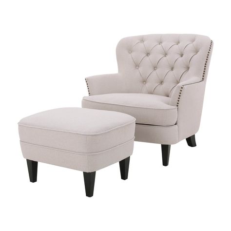 Armchair And Ottoman, Chair And Ottoman Set, Rolled Arm Sofa, Ottoman Set, Swivel Armchair, Comfy Chairs, Club Chair, Furniture Deals, Furniture Outlet Stores