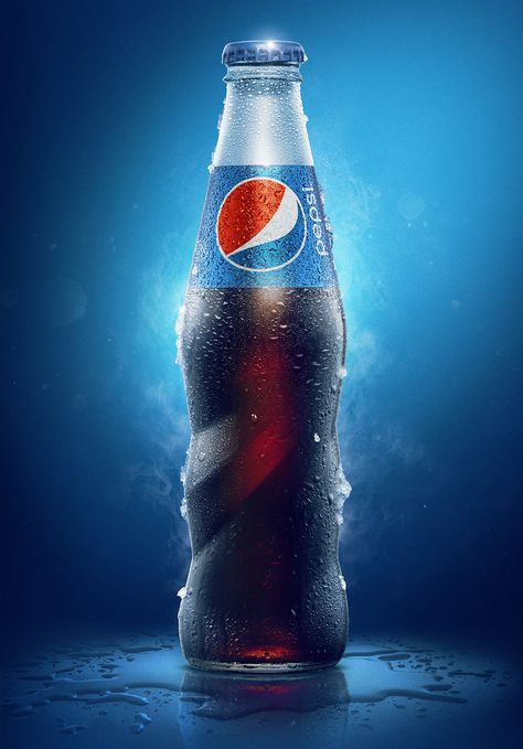 Pepsi - El Hadaba Bottles on Behance Pepsi Social Media Design, Pepsi Wallpaper, Pepsi Ad, Product Advertisement, 3d Door, Funny Stickman, Hydrogen Water, Png T Shirt, Hacker Wallpaper