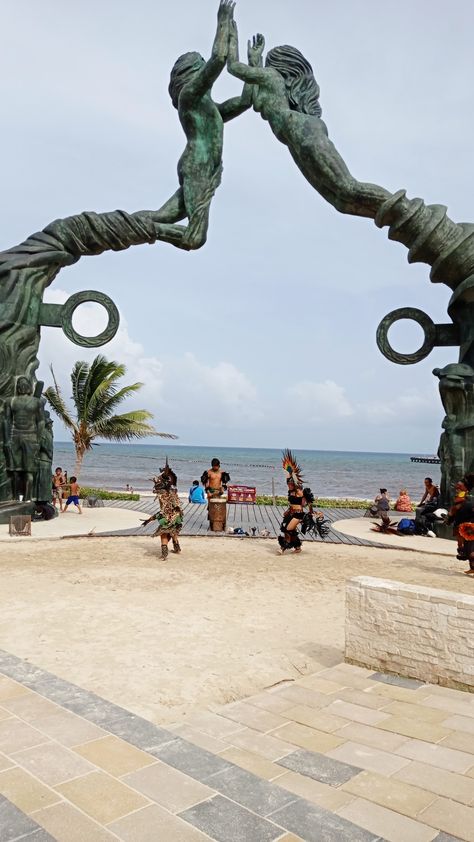 Playa del Carmen Puerto Vallarta, Playa Del Carmen, Statue, Travel, Soft Life, Statue Of Liberty