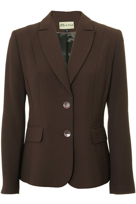 Busy Clothing Womens Brown Suit Jacket: Amazon.co.uk: Clothing Formal Suits For Women, Brown Suit, Marilyn Monroe Fashion, Formal Jacket, Brown Trousers, Brown Suits, Brown Blazer, Ace Attorney, Brown Pants