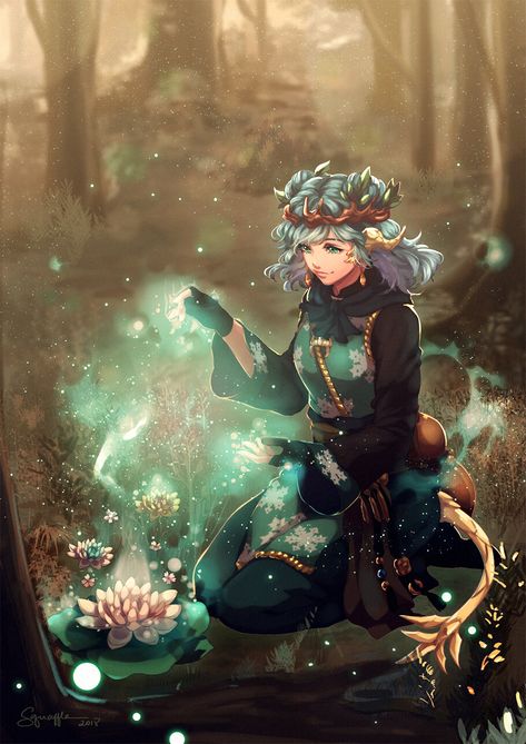 Dnd Elves, Healing Magic, Magic Aesthetic, Fantasy Paintings, Witch Art, Magic Art, Anime Oc, Artist Paint, Drawing Artwork