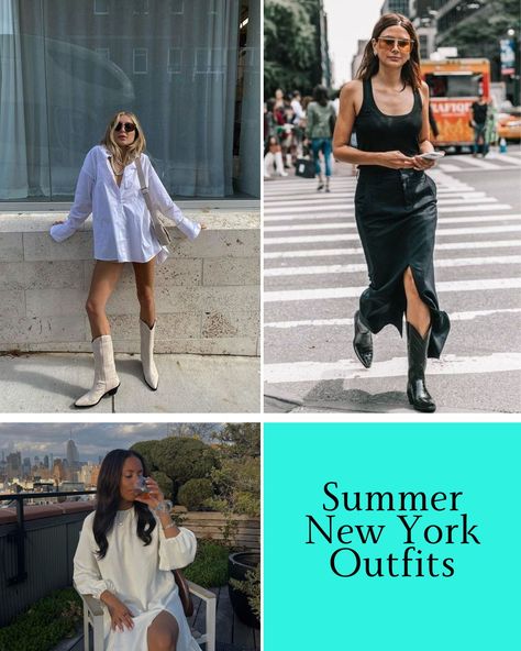 Nyc Summer Night Outfit 2023, New York Style Summer Outfits, Nyc Date Night Outfit Summer, New York 2023 Street Style, Summer Outfits 2023 Nyc, City Weekend Outfit Summer, Nyc Looks Summer, Nyc Fashion Aesthetic Summer, Outfit For New York Summer