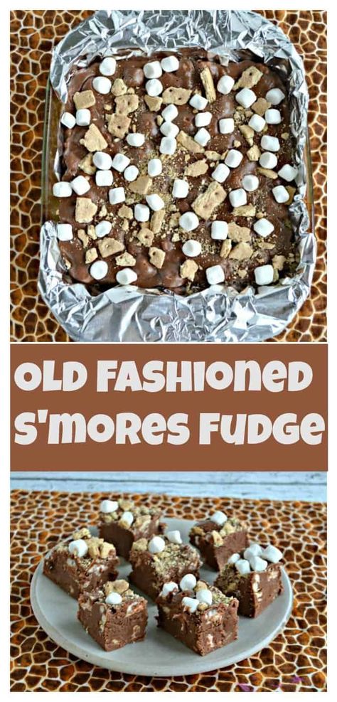 I can't get enough of this melt in your mouth Old Fashioned S'mores Fudge! #smoresrecipes #fudgerecipes #dessertrecipes | S'mores Recipes | Fudge Recipes | Dessert Fudge | Marshmallows | Chocolate Recipes | Easy Recipes | Graham Crackers | Quick and Easy Recipes | Smores Fudge, Marshmallow Fudge, Chocolate Recipes Easy, Homemade Snickers, Easy No Bake Desserts, Cheesecake Desserts, Quick And Easy Recipes, Strawberry Desserts, Recipes Dessert