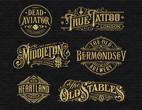 Check out this @Behance project: "Vintage style lettering" https://www.behance.net/gallery/83708557/Vintage-style-lettering Vintage Sign Lettering, Vintage Lettering Design, Vintage Style Logo, Ad Design Inspiration, Vintage Typography Logo, Victorian Lettering, Vintage Typography Design, Logos Vintage, Molduras Vintage