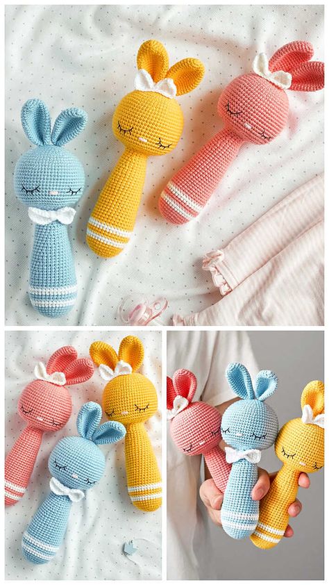 Amigurumi Rattle Free Pattern - Free Amigurumi Amigurumi Patterns, Teether Pattern, Free Crochet Amigurumi Patterns, Amigurumi Giraffe, Crochet Amigurumi Patterns, Free Crochet Amigurumi, Crochet Pokemon, Baby Toys Rattles, Free Amigurumi Patterns