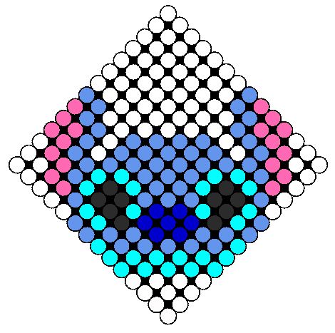 Stitch Head Perler Bead Pattern | Bead Sprites | Characters Fuse Bead Patterns Stitch Head, Melt Beads Patterns, Perler Bead Disney, Easy Perler Bead Patterns, Perler Bead Pattern, Melty Bead Patterns, Pearl Beads Pattern, Easy Perler Beads Ideas, Art Perle