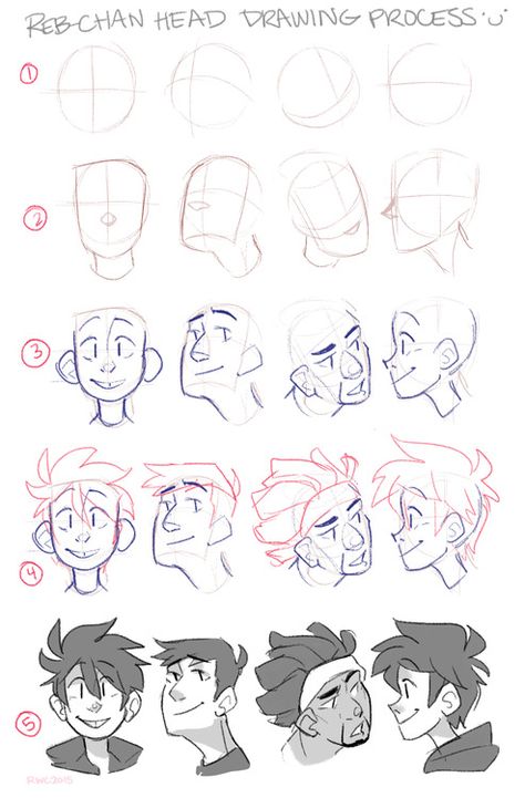 From le Tumblr Drawing Faces, Cartoon Side Profile Reference, Cool Art Styles To Try, Pose Refrences Art, Drawing Heads, Cartoon Drawings Of People, 얼굴 드로잉, Drawing Cartoon Characters, Gambar Figur