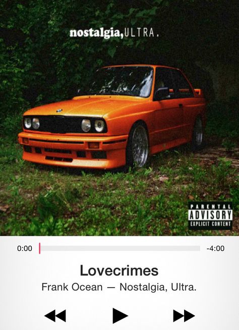 WHAT HAVE I DONE?? This was all her idea!! Damnit I did because I love that woman, but this was all the murder she wrote. It was a love crime! Nostalgia Ultra, Frank Ocean