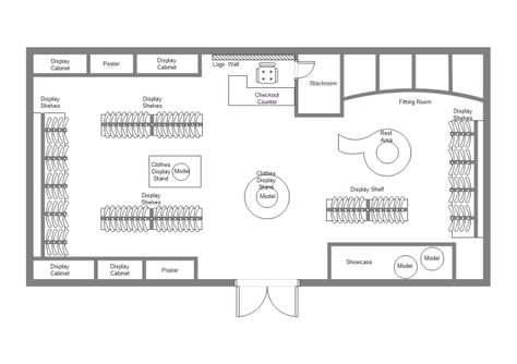 Shop Floor Plans Layout, Retail Shop Plan Layout, Clothing Shop Layout Store Design, Boutique Store Layout Floor Plans, Boutique Interior Plan, Tile Showroom Layout Plan, Book Store Floor Plan, Fashion Designer Showroom, Dressing Room Floor Plan