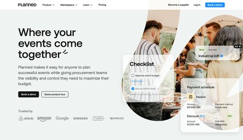 Hero Section Design from Planned. Capture attention and communicate your unique value proposition. Hero Section Design, Unique Value Proposition, Hero Section, Section Design, Event Budget, Medium Highlights, Payment Schedule, Filter Design, Blog Header