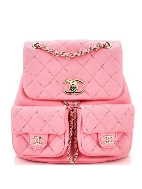 Chanel Leather Backpack Size: One Size Accessories - used. 100% Leather | Chanel Leather Backpack: Pink Accessories Pink Chanel Backpack, Chanel Pink Bag, Era Outfits, Cute Luggage, Life Vision, Chanel Backpack, Backpack Size, Pink Accessories, Pink Chanel