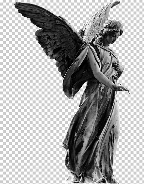 Black Angel Statue, Angel Statues Tattoo, Angel Sculpture Tattoo, Stone Angel Tattoo, Angel Sculpture Statues, Sculpture Art Classic, Angel Statue Tattoo, Angels Black And White, Statue Black And White