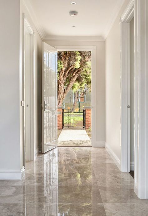 High gloss foyer tiles design - Home Decorating Trends - Homedit Hallway Tiles Floor, Modern Floor Tiles, Floor Tiles Design, Entryway Tile, Marble Flooring Design, Foyer Flooring, Tile Floor Living Room, Tiled Hallway, Ceramic Floor Tile