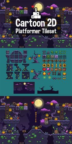 Before you colorful set - Jungle Platformer 2D Game Tileset. 2d Game Platform Design, 2d Tileset Platform, Game Platform Design, 2d Platformer Tileset, 2d Platform Game Level Design, Game Assets 2d Pixel Art, Platformer Game Design, Level Design 2d, Platformer Game Art