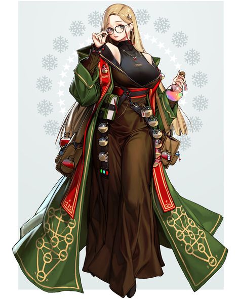 Christmas Characters, Female Character Design, 애니메이션 캐릭터, Rpg Character, Dnd Characters, Character Outfits, Fantasy Character Design, 만화 그림, 그림 그리기