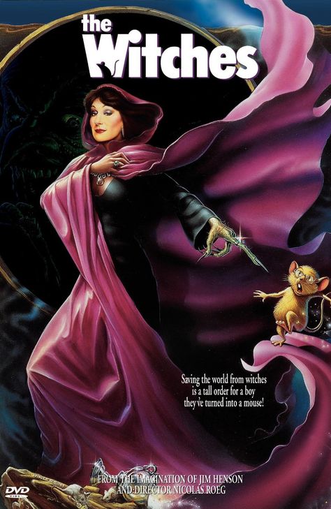 √ The Witches - Poster The Witches 1990, Halloween Films, The Witch Movie, Best Halloween Movies, Anjelica Huston, Bon Film, Childhood Movies, The Witches, Kids' Movies