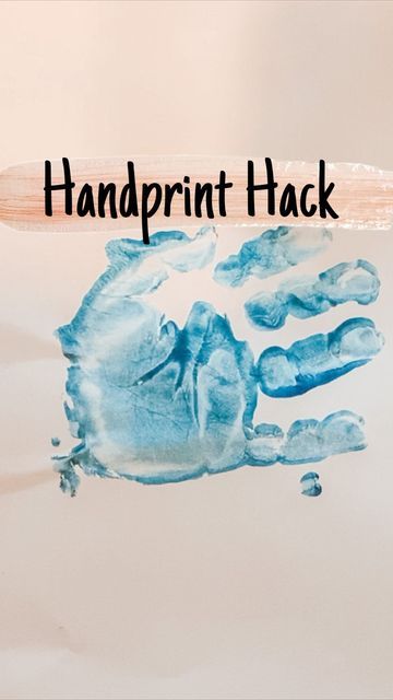 Infant Finger Painting, Grandma Footprint Gift, Diy Crafts For Infants, Infant Hand Print Art, 1st Birthday Handprint Art, Birthday Infant Art, Diy Baby Handprint Crafts, Baby Feet Art Projects, Family Handprint Art Diy