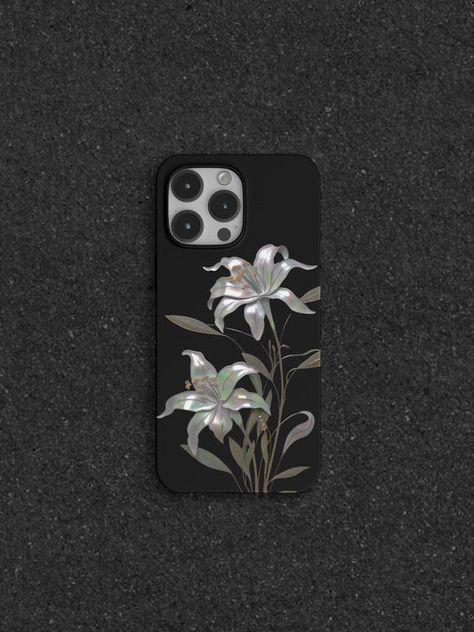 Aesthetic Cases for iPhone 11 | Phone Accessory | Three Fleas Dark Feminine Phone Case, Orchid Phone Case, Aesthetic Cases For Iphone, Aesthetic Cases, Phone Case Floral, Beaded Crossbody Bag, Printed Phone Case, Elegant Colors, Film Prints