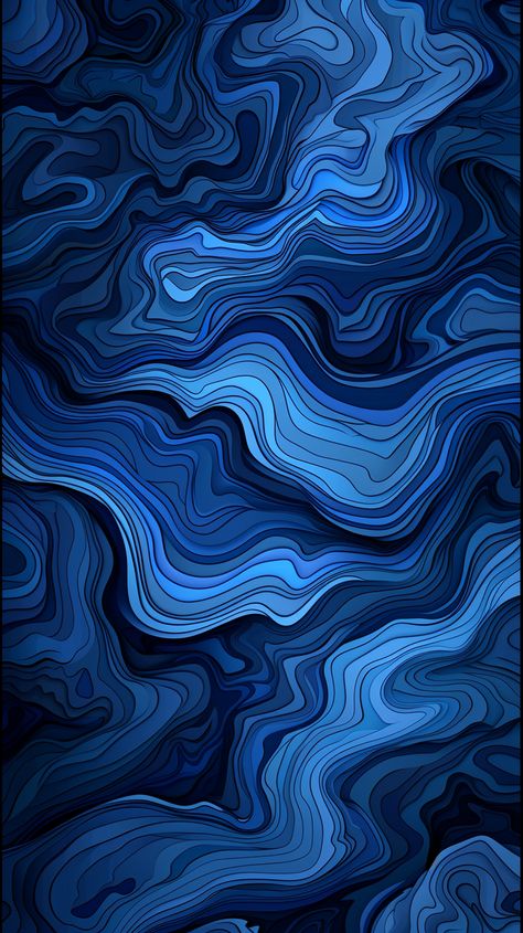 Dive into the depths of your screen with this mesmerizing blue waves art, perfect for both iPhone and Android users. 📱✨ Transform your device with a touch of cool fluidity and style! Dark Blue Waves Wallpaper, Wavy Blue Wallpapers, Spiderverse Texture, 3d Lockscreen Blue, Navy Blue Background Aesthetic, Minimalist Blue Wallpaper, High Quality Wallpapers Iphone, Wave Wallpaper Iphone, Blue Lockscreen Aesthetic