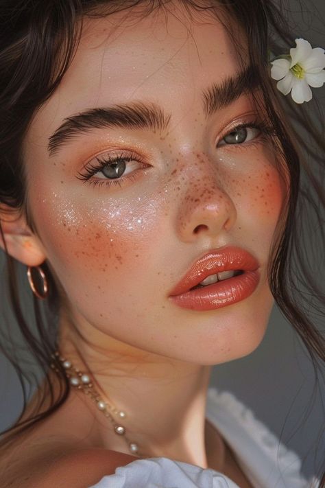 Summer 2024 Makeup Trends, Dionysus Makeup, 2024 Makeup Trends Summer, Summer Makeup 2024, Makeup Trend 2024, Summer Makeup Looks 2024, Summer Makeup Looks For Brown Eyes, Makeup Trends 2024, Dewy Natural Makeup