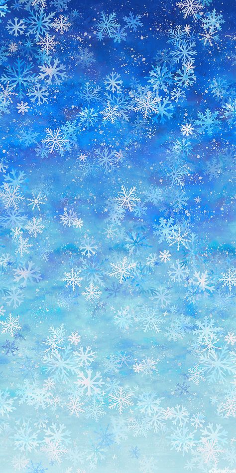 Snow Play - Playful Snowflakes Ombre - Azure Blue - DIGITAL Snow Background Aesthetic, Blue Snowflake Wallpaper, Snowflakes Wallpaper Aesthetic, Snow Background Wallpaper, Snow Wallpaper Aesthetic, Cold Background, Frozen Background, Disney Princess Invitations, Ice Pictures