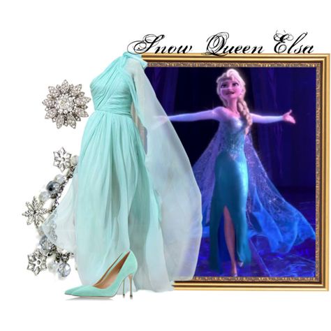 "Snow Queen Elsa" by merahzinnia on Polyvore Disney Princess Dresses Real, Movie Closet, Dream Character, Theme Outfits, Disney Prom, Country Dress, Character Styles, Elsa Cosplay, Disney Dress Up