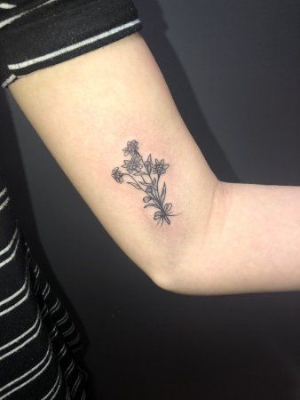 The Sound Of Music Tattoo, Flower Bundle Tattoos, Sound Of Music Tattoo, Austria Tattoo, Broadway Tattoos, Edelweiss Tattoo, Signature Tattoos, Themed Tattoos, Iris Tattoo