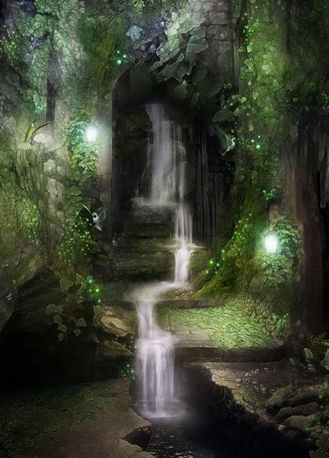 This article looked very familiar to me, but I searched and I haven't posted it. I will link related post at the bottom. Enjoy. ~~~ Quantum Phase: Time, Parallel Realities, and the Brain By Brendan... Fantasy Places, Magical Forest, 판타지 아트, Alam Yang Indah, Fairy Land, Magical Places, Enchanted Forest, Fantasy Landscape, Fantasy World