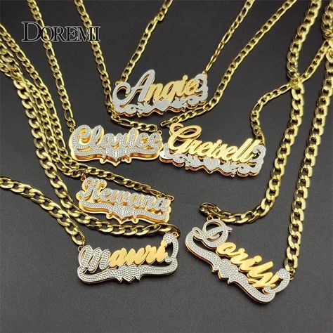 Funky Purses, 3d Name, Name Plate Design, Name Necklace Silver, Expensive Jewelry Luxury, Name Necklaces, Nameplate Necklace, Name Jewelry, Custom Name Necklace