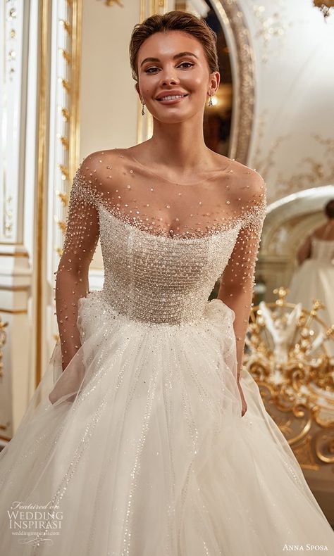 Dresses For Big Bust, Elegant Bridal Gown, Classy Wedding Dress, Wedding Inspirasi, Buy Wedding Dress, Stylish Wedding Dresses, Pretty Wedding Dresses, Wedding Dress Necklines, Fancy Wedding Dresses