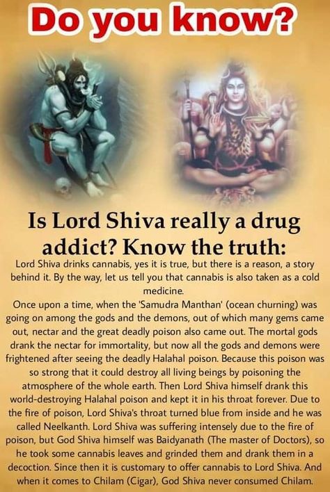 #Shiva #God #Hemp #420 Hinduism Beliefs, Hinduism History, Indian Culture And Tradition, God Of Destruction, Shiva Shankara, Mythology Books, Indian Philosophy, Ancient History Facts, Indian History Facts