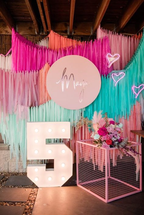 Kara's Party Ideas "I'm Sassy and I know It" Girly Glam 5th Birthday Party | Kara's Party Ideas 5th Birthday Party, Diy Birthday Decorations, Festa Party, Karas Party Ideas, Lego Friends, Diy Party Decorations, I Know It, Diy Birthday, Backdrops For Parties