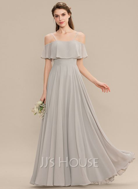 [£98.00] A-Line Off-the-Shoulder Floor-Length Chiffon Bridesmaid Dress Bridesmaid Off Shoulder Dress, A Line Off Shoulder Dress, Chiffon Off Shoulder Dress, Off Shoulder Bridesmaid Gown, Fancy Bridesmaid Dresses, Bridesmaid Dress Off Shoulder, Off The Shoulder Bridesmaid Dresses, Dress For Bridesmaid, Off Shoulder Bridesmaid