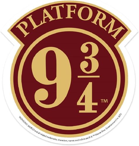 Platform Nine And Three Quarters, Harry Potter Age, Harry Potter Vinyl, King's Cross Station, Stickers Harry Potter, Mobile Stickers, Harry Potter 9, Cumpleaños Harry Potter, Harry Potter Logo