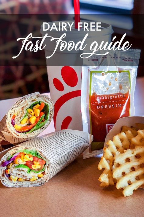 Dairy Free Fast Food Guide - Make It Dairy Free Dairy Free Food List, Dairy Free Fast Food, Dairy Free Potato Soup, Low Carb Fast Food, Dairy Free Baby, Dairy Snacks, Dairy Free Lunch, Dairy Free Cooking, Dairy Free Breastfeeding