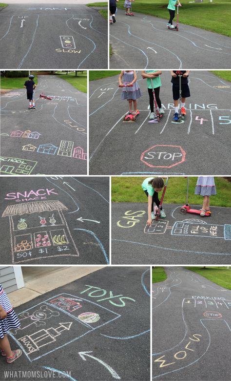 Exploding Chalk, Sidewalk Chalk Ideas, Chalk Ideas For Kids, Sidewalk Chalk Games, Activities For Summer, Chalk Activities, Outside Activities For Kids, Field Day Games, Fun Chalk Art