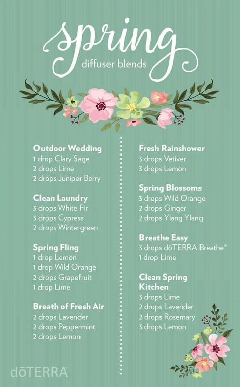 Essential oil diffuser blends for spring Best Smelling Essential Oils, Spring Diffuser Blends, Doterra Diffuser Blends, Essential Oil Combinations, Essential Oil Diffuser Blends Recipes, Doterra Essential Oils Recipes, Diy Kosmetik, Essential Oil Diffuser Recipes, Oil Diffuser Recipes