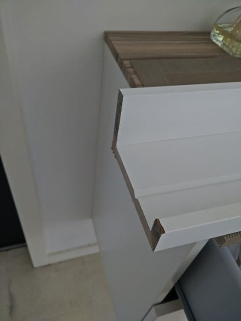 Custom long length IKEA MOSSLANDA picture ledge hack - IKEA Hackers Mosslanda Ikea Ideas, Picture Shelf Above Bed, Picture Ledge Hack, Ikea Photo Ledge, Ikea Picture Shelves, Ikea Mosslanda, Mosslanda Picture Ledge, Ikea Office Furniture, Ikea Picture Ledge