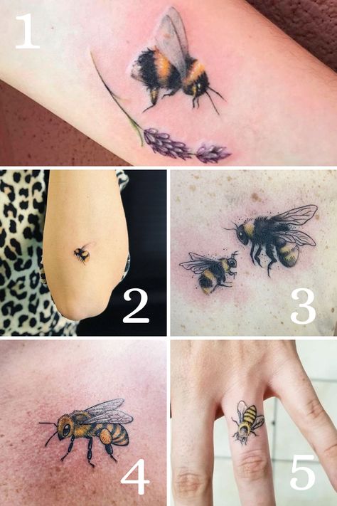 Buzzing Bumble Bee Tattoos + Beautiful Meaning - tattooglee Bee Tattoos For Men, Bee And Flower Tattoo Sleeve, Bee And Flower Tattoo Simple, Bumble Bee With Flowers Tattoo, Daisy Bee Tattoo, Bumble Bee And Flower Tattoo, Queen Bee Tattoo Small, Bumblebee Tattoo Small, Bumble Bee Tattoo Cute