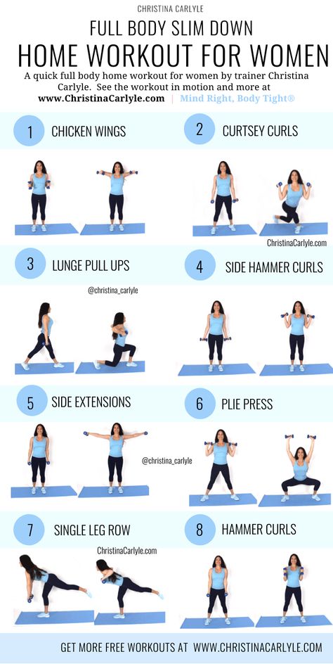 Fat burning home workout for women and beginners. This full body home workout will help you burn fat and get fit. This fat-burning workout is perfect for busy women and beginners. https://christinacarlyle.com/fat-burning-home-workout-women/ Full Body Workouts, Fat Burning Home Workout, Quick Full Body, Home Workout For Women, Beginner Workouts, Gym Antrenmanları, Fitness Routines, Endurance Training, Workout For Women