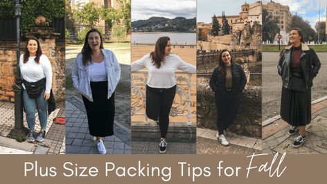 Plus Size Packing Tips for Fall Autumn Outfits, Plus Size Packing, Paris Trip Outfits, Cold Weather Packing, Japan Outfits, Fukuoka Japan, Trip Outfits, Reversible Scarf, Types Of Jackets