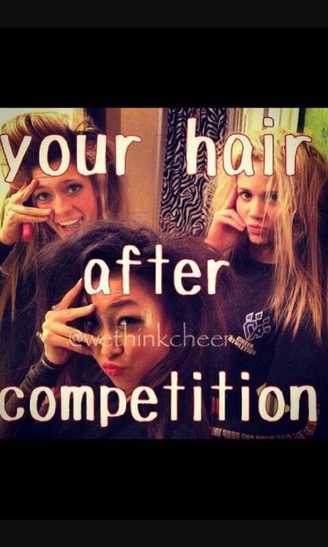 Haha or a slumber party Tumblr, Cheerleading Quotes, Humour, Gymnastics Quotes, Cheer Qoutes, Gymnastics Funny, Cheer Funny, Cheerleading Hair, Cheer Hacks