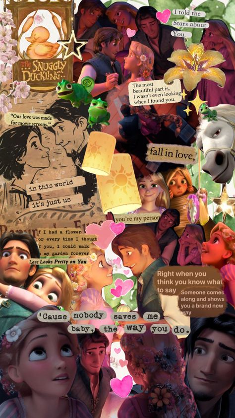 Love Moodboard, Greatest Love Story, Comfort Movie, Tangled Wallpaper, Movie Collage, Foto Disney, Seni Pop, Colorfull Wallpaper, Zestaw Ikon