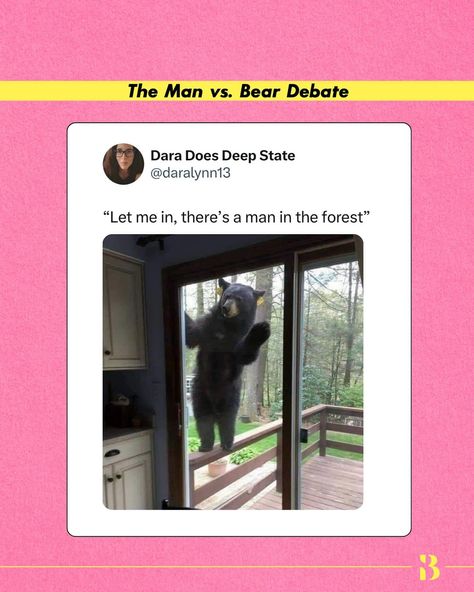 More men need to understand this debate to understand women’s fear better. #bebadass [man vs. Bear, everyday sexism, women’s safety, what women need, dear men] Men Not Understanding Women, Man Vs Bear, What Women Need, Not Understanding, Understanding Women, Men Vs Women, Funny Bones, Women Issues, Man Vs