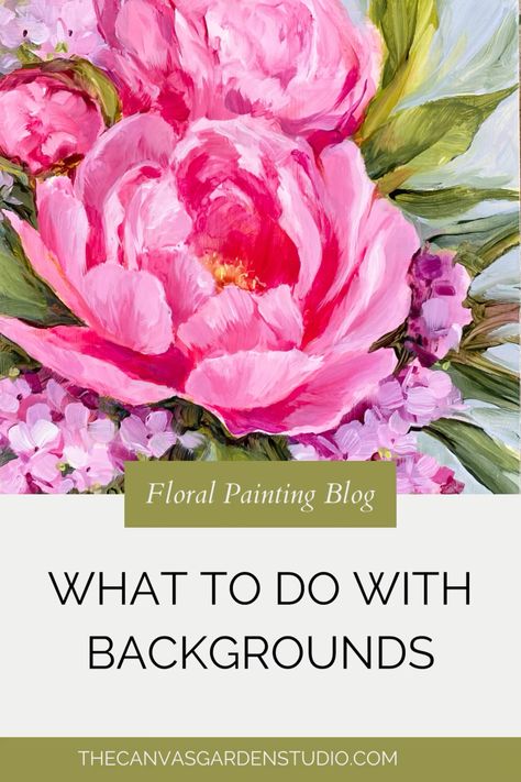 Acrylic Floral Painting Tips Painting Peonies Acrylic, Painting Abstract Flowers, Painting Peonies, Roses Acrylic, Textured Paintings, Floral Paintings Acrylic, Flowers Tutorial, Acrylic Painting Lessons, Abstract Floral Paintings